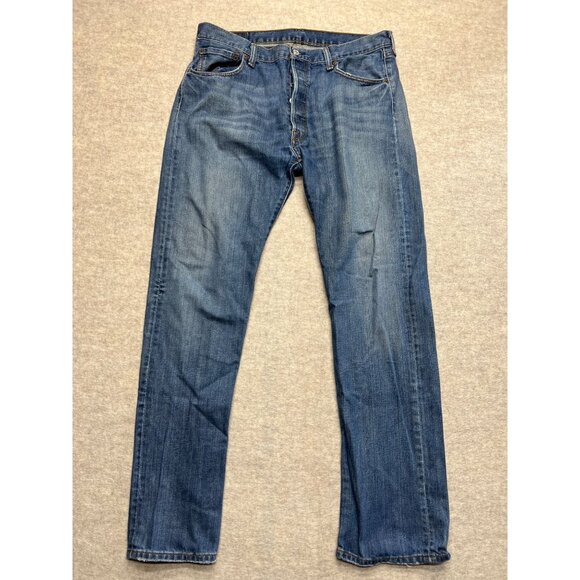 Levi's Other - Levi's 501 Button Fly Medium Wash Straight Leg Denim Jeans 36 X 34